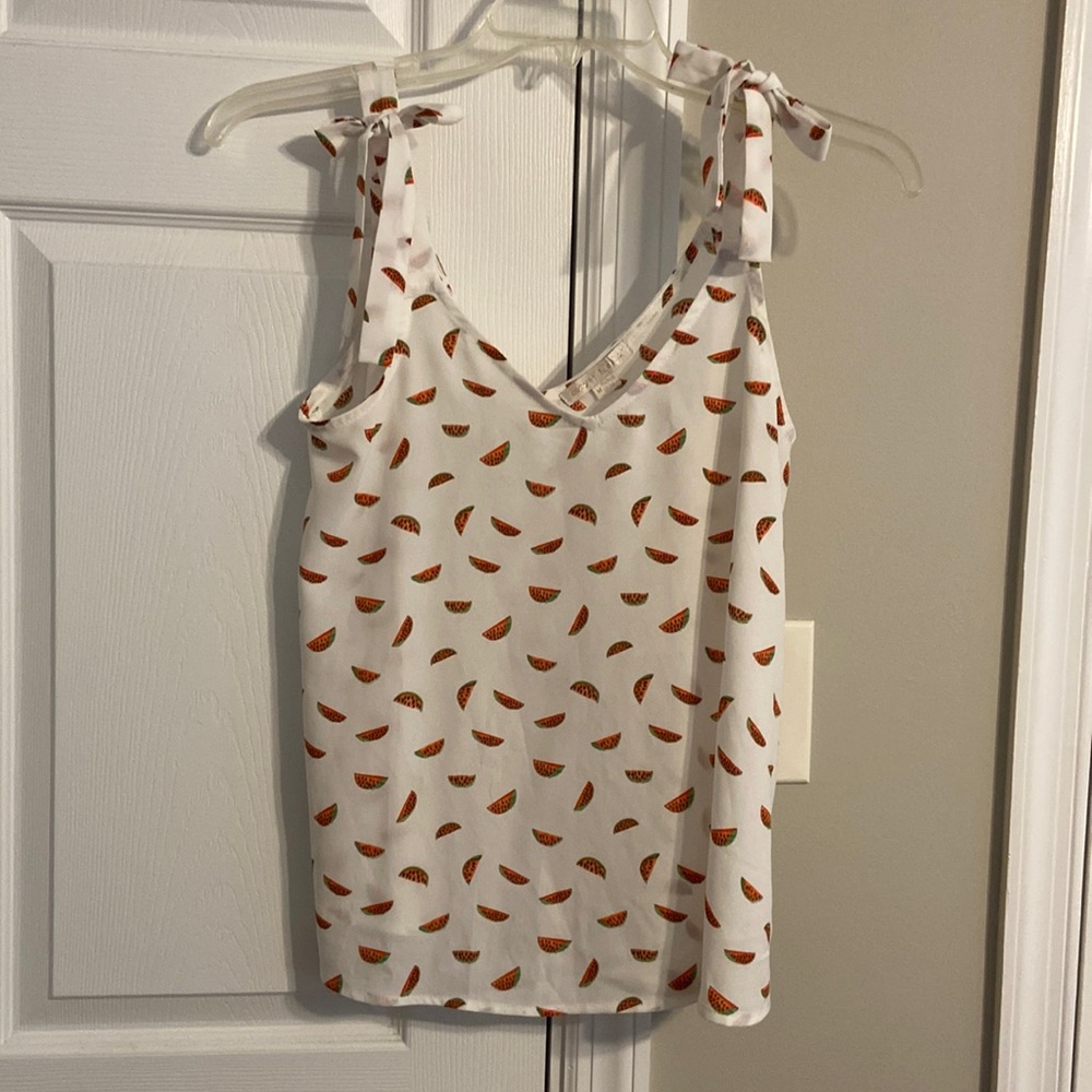 Cooper and Ella Watermelon tie strap top size Medium
